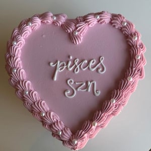 Customizable Coquette Fake Cake: Zodiac Decor, Photo Prop