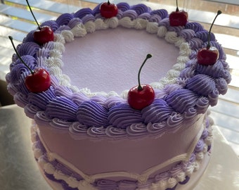Lavender Cherry Dreams Cake