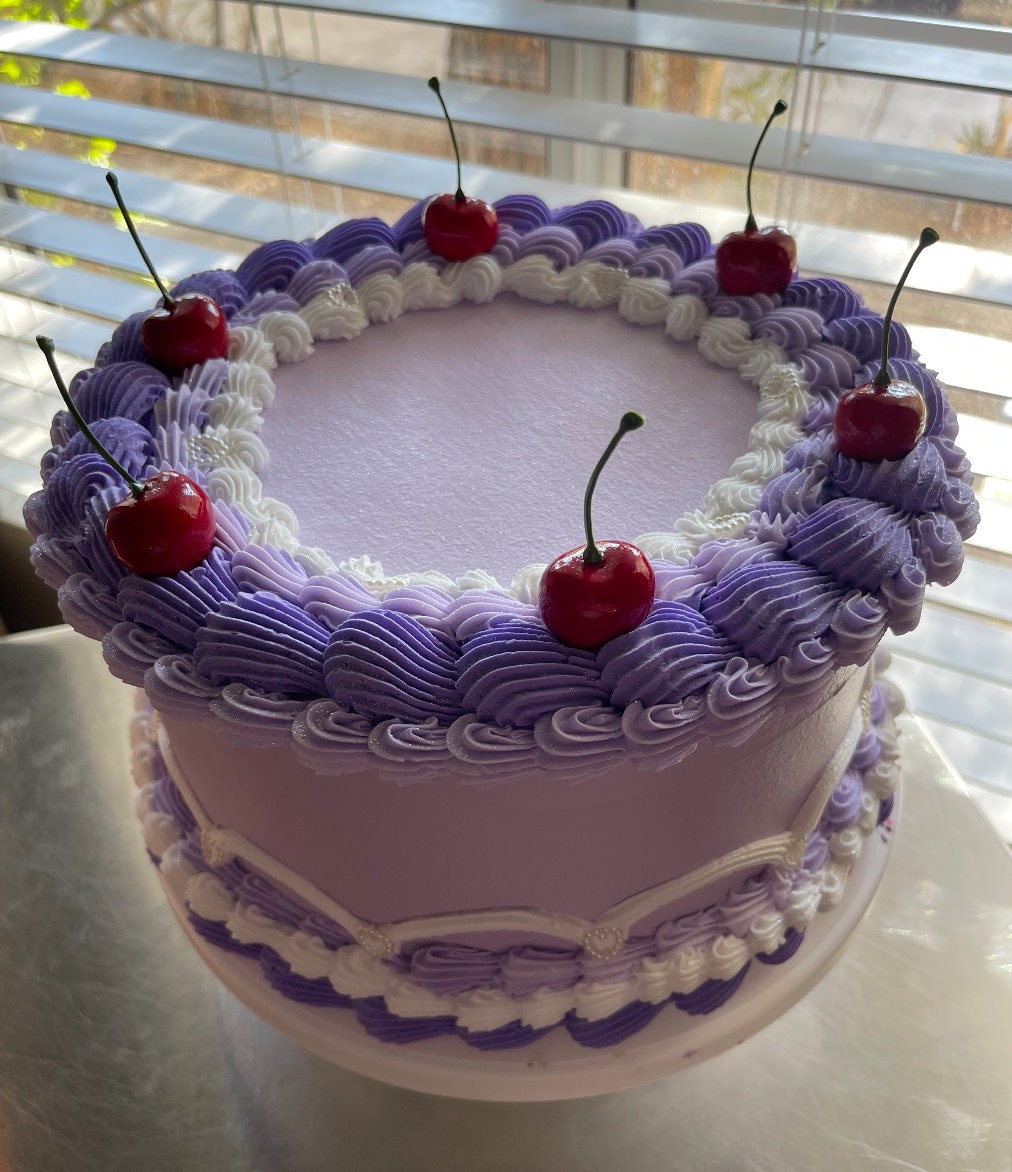 Lavender Cherry Dreams Cake