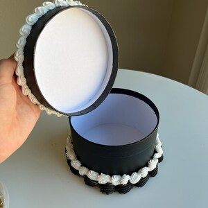 Black Fake Cake Box/ Cake Storage Box/ Faux Cake/ Fake Cake Decor ...