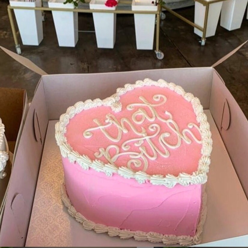 That Bitch Cake / 9 Inch Cake /Y2K / Heart Cake / Viral Cake / Etsy