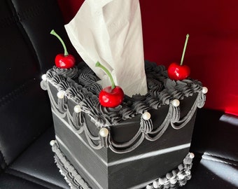 Goth Cake Tissue Box Cover