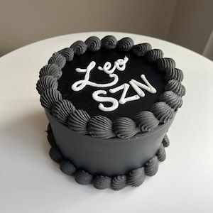 Black Fake Cake Box/ Cake storage box/ faux cake/ fake cake decor/ unique jewelry storage/ Trinket box