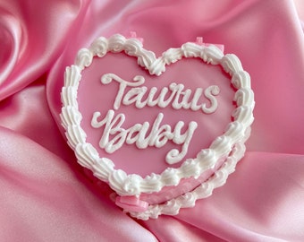 Light Pink customizable Mini Jewelry Box / Trinket Jewelry Box / Y2K / Heart Cake / Viral Cake / Jewelry Box / Accessory Box / Fake Cherries