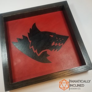 Bandeja para dados de cuero de roble de madera hecha a mano de 11" x 11" personalizada, grande, para DnD Pathfinder, Warhammer 40K Critical Role, regalo personalizado para DnD DM, regalo para jugador