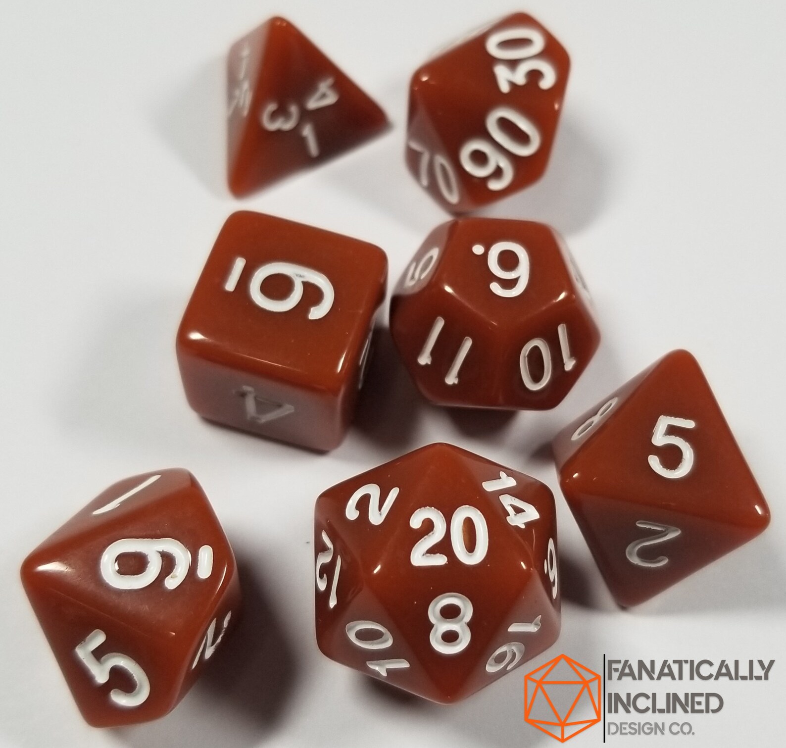 Brown Dice Set DND Dungeons and Dragons D20 Critical Role - Etsy
