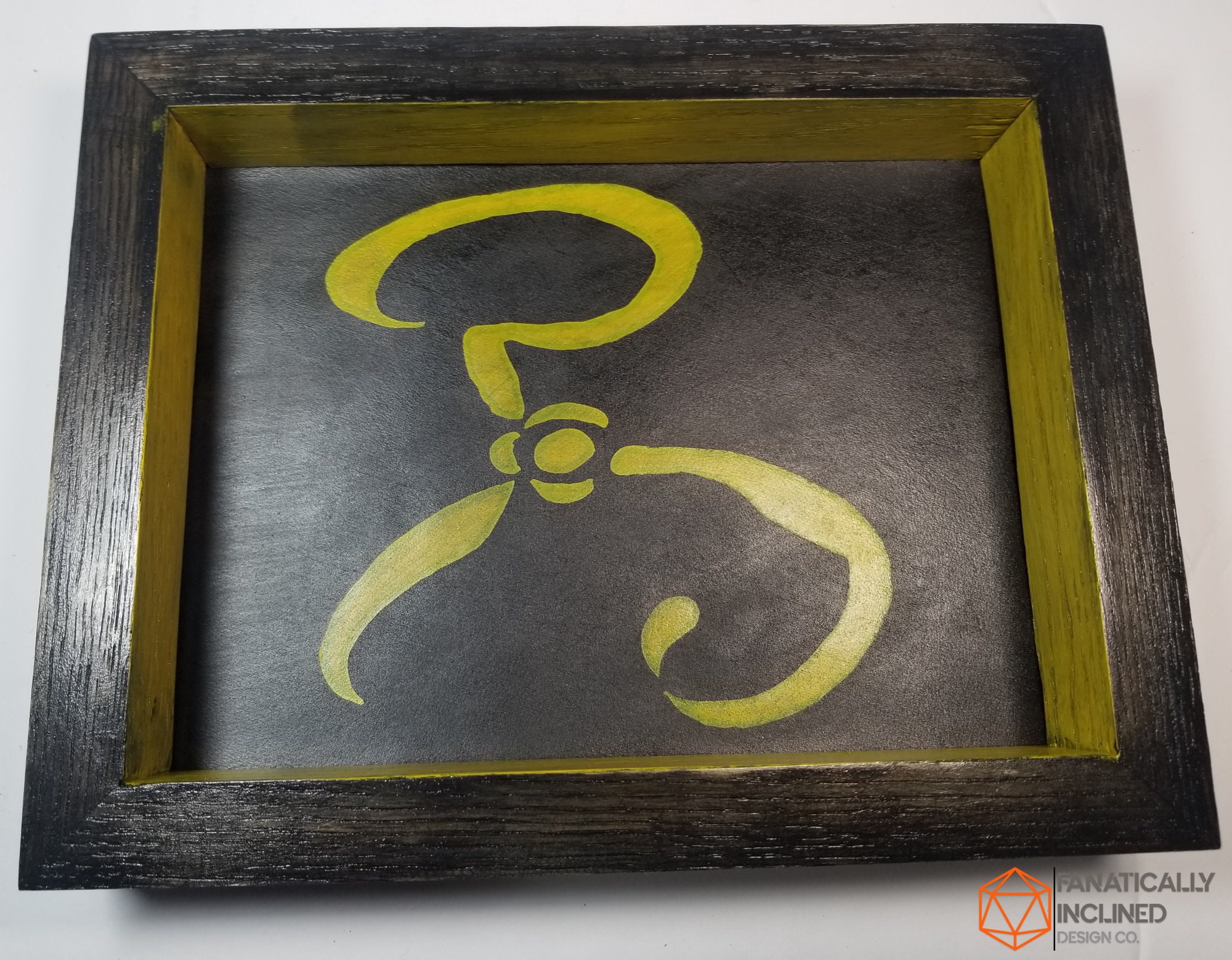Edc Christmas Edmonton Dec 2022 Yellow Sign King Hastur Handmade Oak Wood Leather Edc Valet | Etsy Ireland
