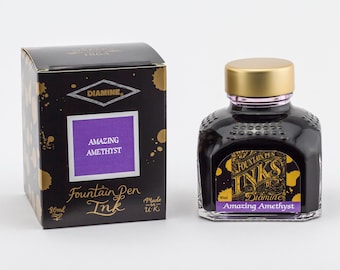 Inchiostro per penna stilografica Diamine 80ml / Viola / Rosa /