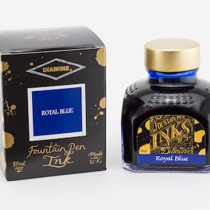Tinta para caneta-tinteiro Diamine 80ml | Azuis |