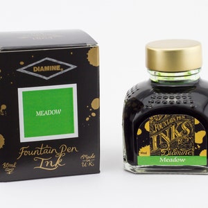 Inchiostro per penna stilografica Diamine 80ml / Gialli / Verdi/