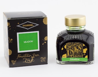 Inchiostro per penna stilografica Diamine 80ml / Gialli / Verdi/