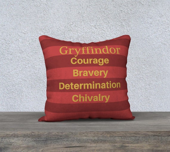 Gryffindor Pillow Harry Potter Gift Potter pillow case | Etsy