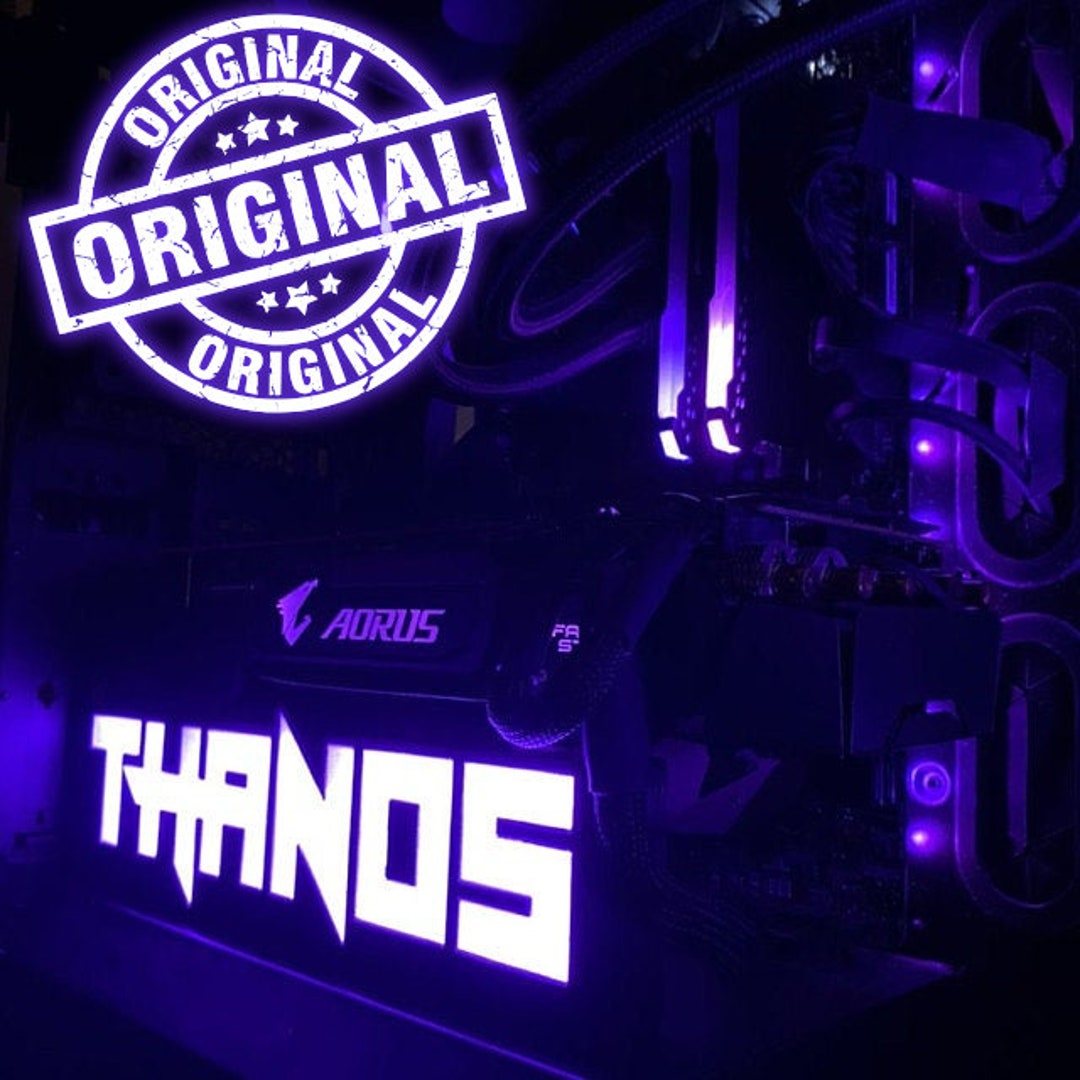 Gaming PC Sign Personalized RGB LED Accessory - Etsy UK
