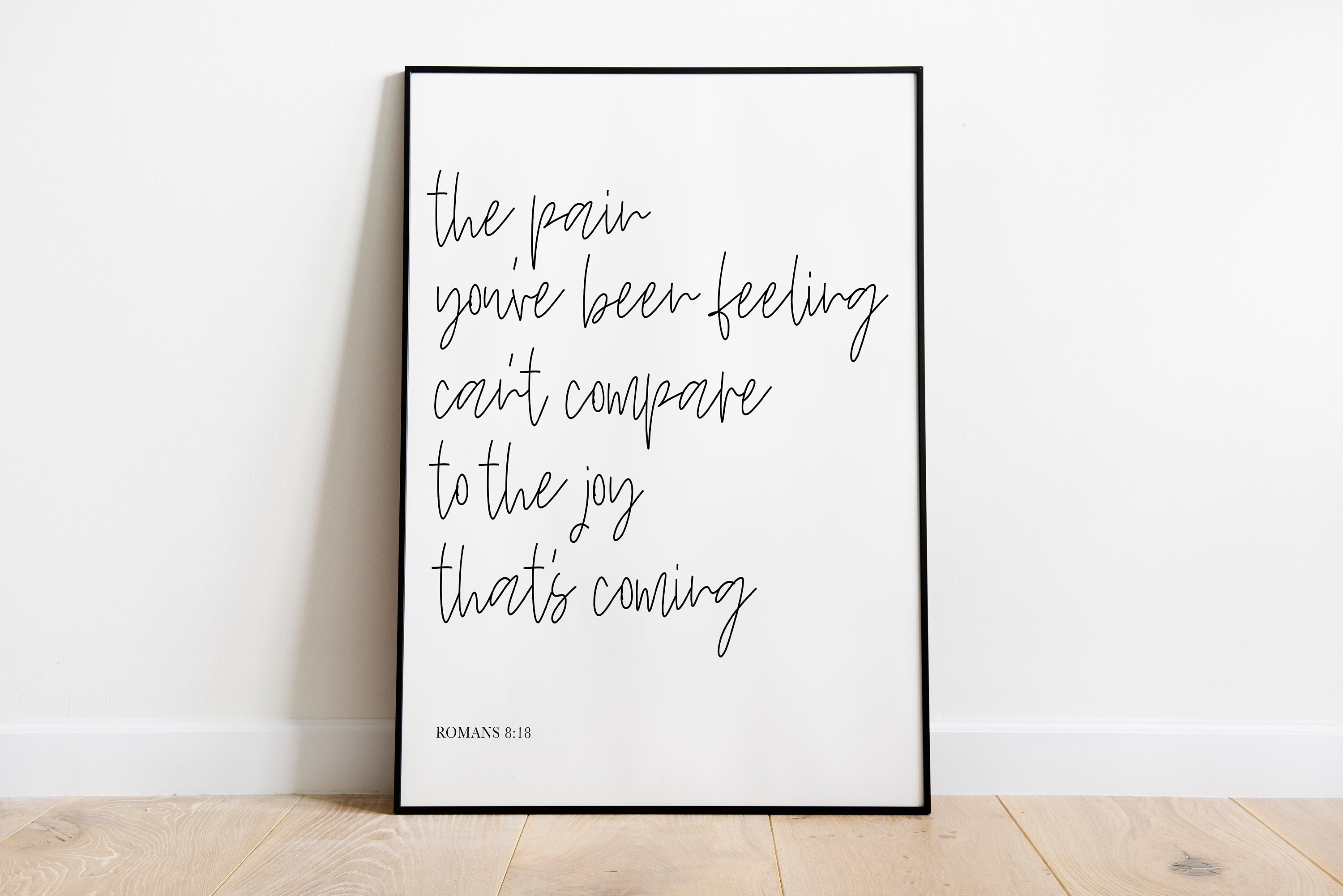 Romans 8:18 Print Bible Verse Art Bible Quote Christian - Etsy