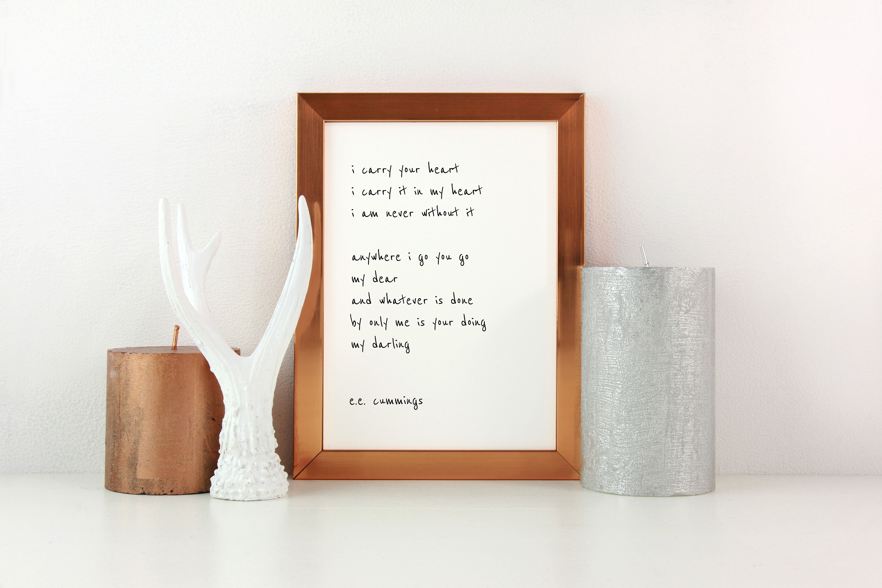 I Carry Your Heart Poem Print, Ee Cummings Print, Poetry Print ...