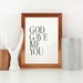 God Gave Me You Printable God Print Musical Quote Print - Etsy