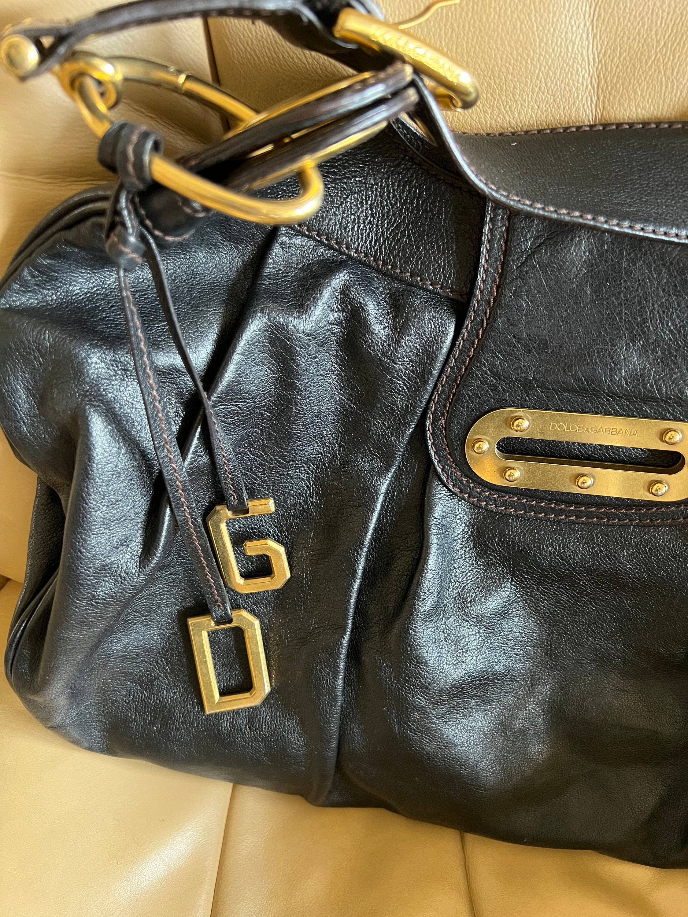 【Dolce Gabbana】DG HOBO BAG◆BB7815AK274 Authentic Vintage DOLCE & GABBANA Hobo Shoulder Bag - Etsy