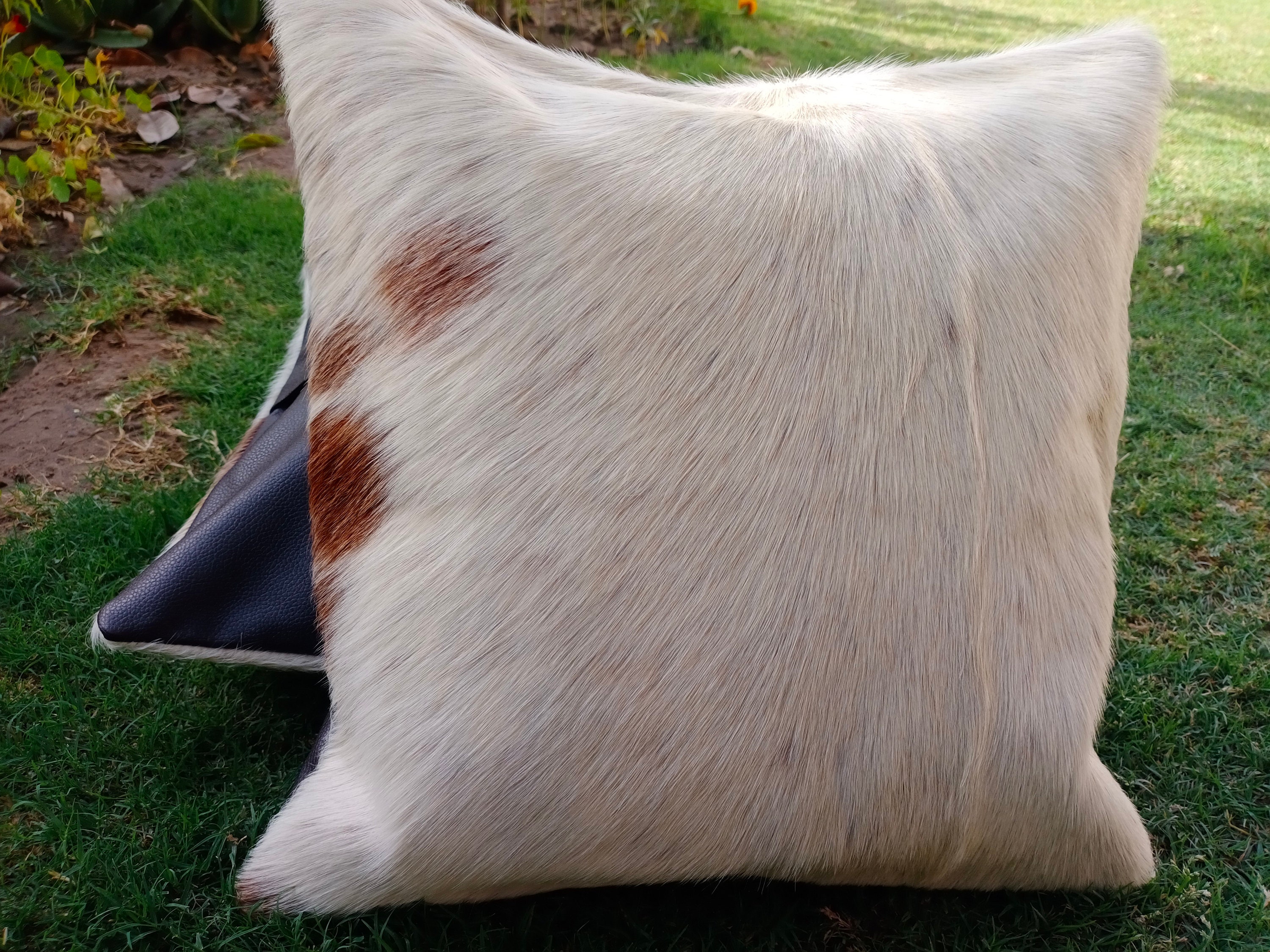 Natural Cowhide Pillow Covers Patchwork Real Cow Hide Etsy
