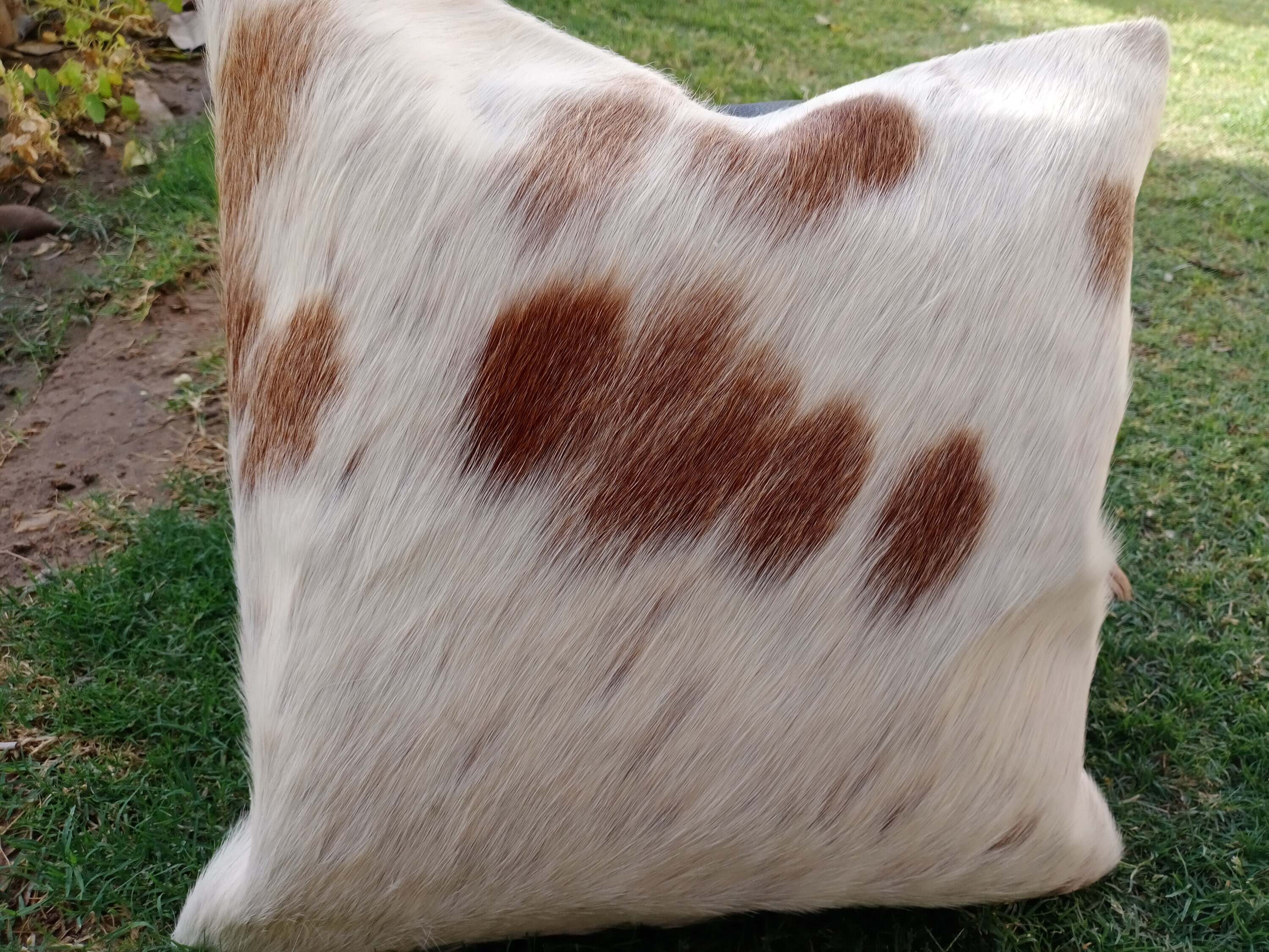 Natural Cowhide Pillow Covers Patchwork Real Cow Hide Etsy
