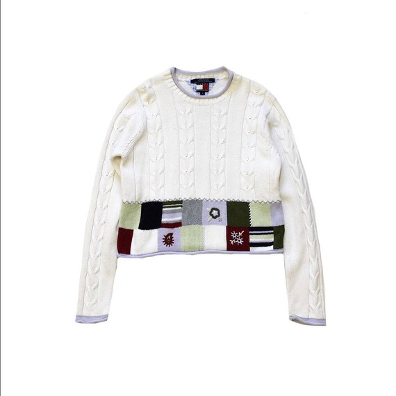 white tommy hilfiger pullover