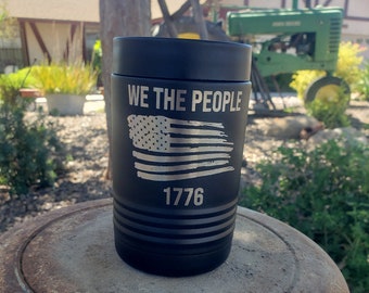 We The People with Flag, Electrician, Contractor, Construction, Engraved, Option to Personalize w/Name! 18 Colors & 8 Sizes to Choose From