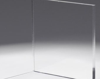 Laser Cut 1/4&quot; Clear Or Frosted Acrylic Replacement Shelves, Made to Order, Medicine Cabinets, Special Order, Cut to Size, Custom Shelf