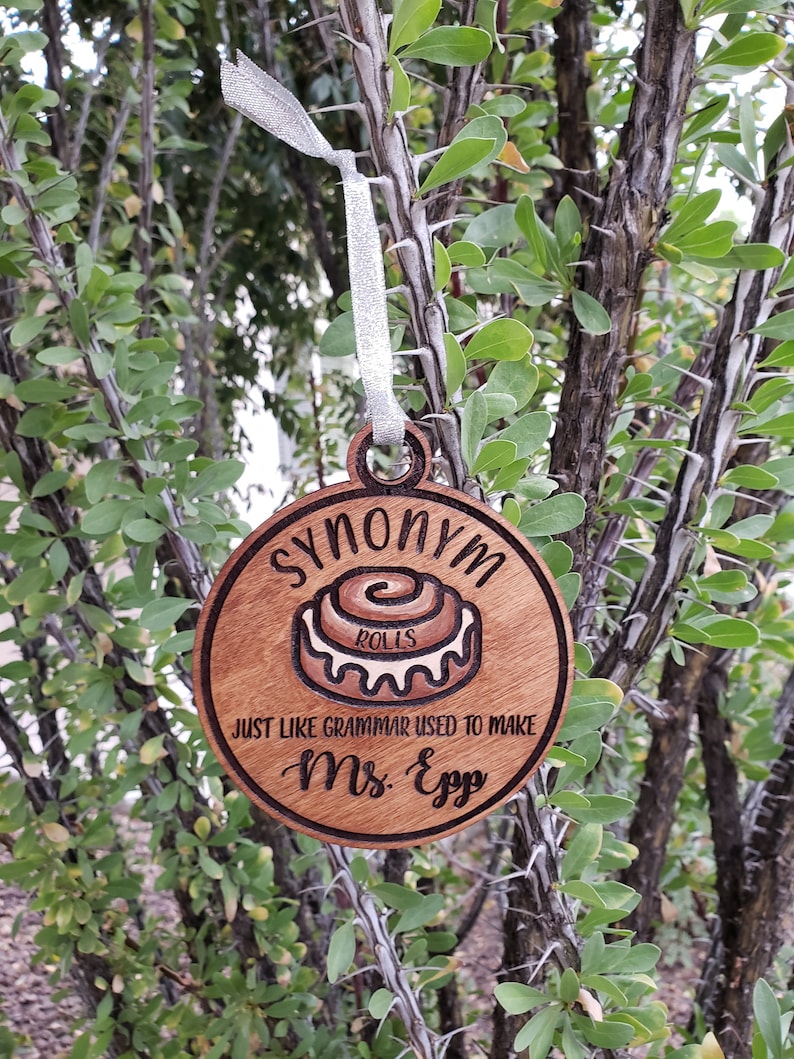 English Teacher Gift Personalized Synonym Rolls Gift Etsy