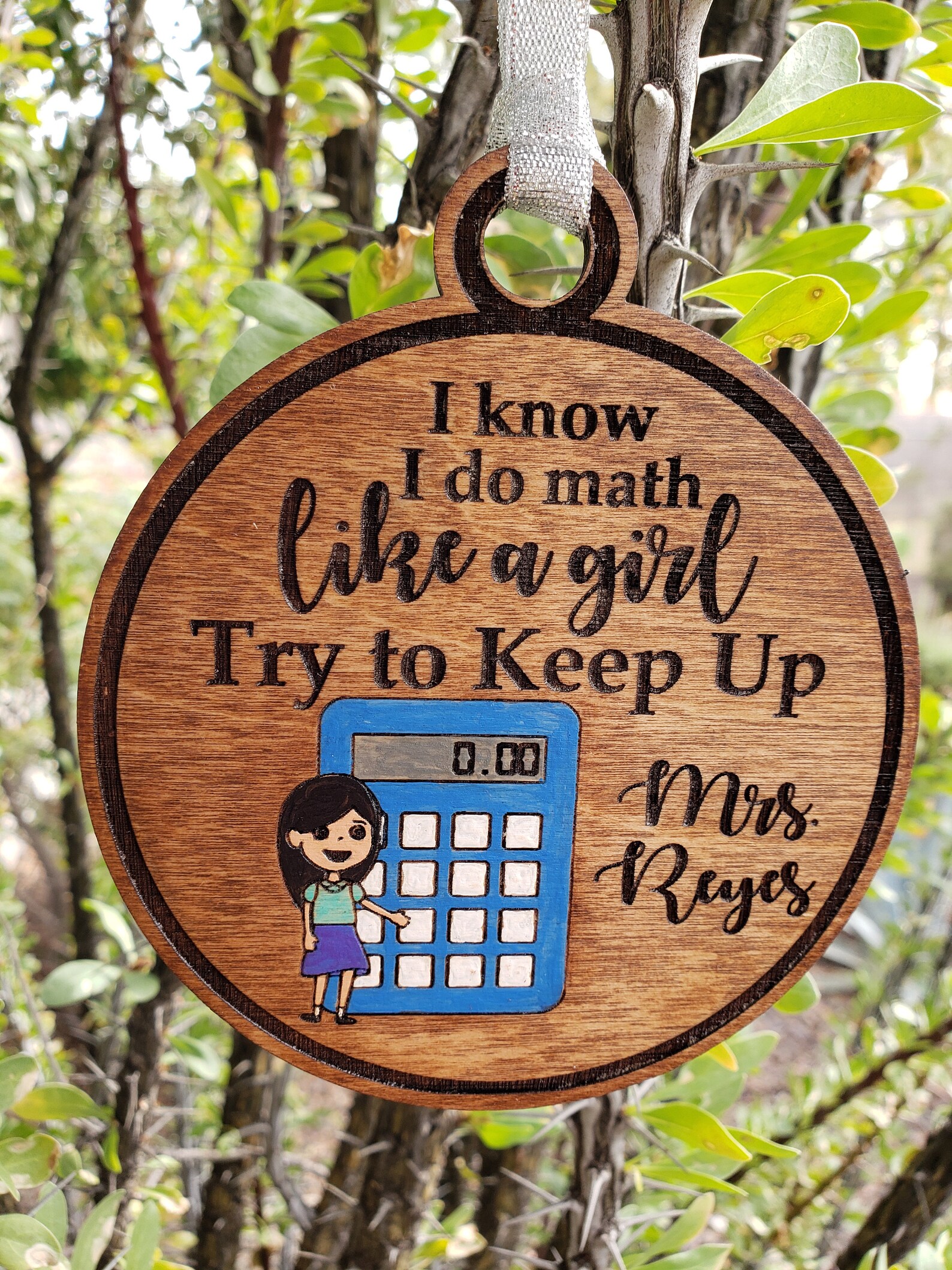 Math Teacher Gift, I Know I Do Math Like a Girl, Try to Keep Up, Option ...