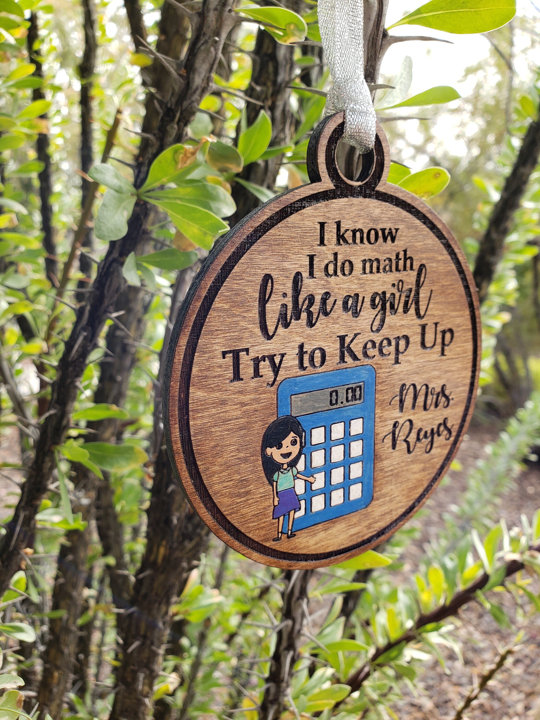 Math Teacher Gift, I Know I Do Math Like a Girl, Try to Keep Up, Option ...