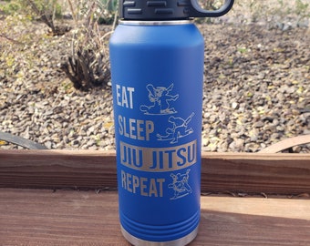 Eat, Sleep, Jiu Jitsu, Repeat Engraved, Option to Add Name 18 Colors & 8 Sizes!