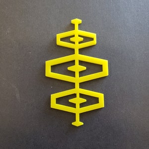 Tri-Hexagon, 1/8&quot; Acrylic, Mid Century Modern, MCM, Crafts, Cutout, DIY Signs, Projects, Art Supplies, Multiple Sizes/Colors Available