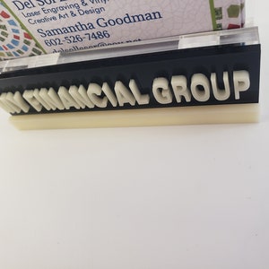 CPA, Accountant, Tax Preparer, Bookkeeper, Accounting, Financing, Business Card Holder, One of A Kind Gift, Acrylic, Option to Add Name image 6