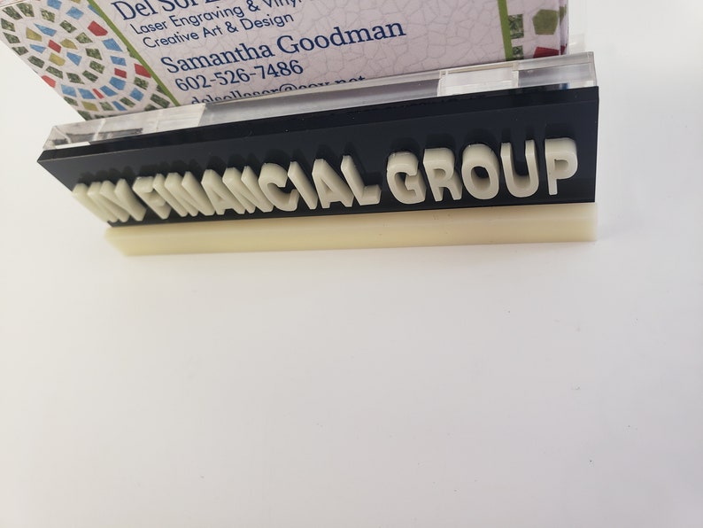 CPA, Accountant, Tax Preparer, Bookkeeper, Accounting, Financing, Business Card Holder, One of A Kind Gift, Acrylic, Option to Add Name image 6