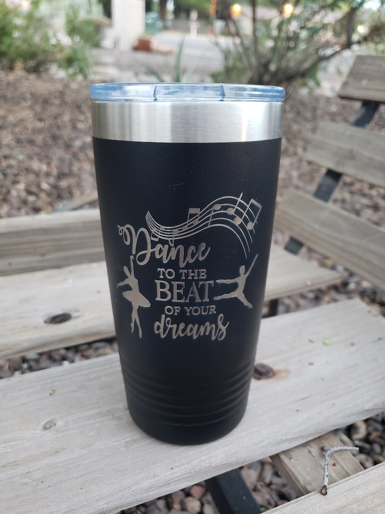 Laser Engraved Tap Option to Add Name 17 Colors /& 5 Sizes to Choose From Dance to the Beat of Your Dreams Dancer Ballet Hip-Hop Jazz