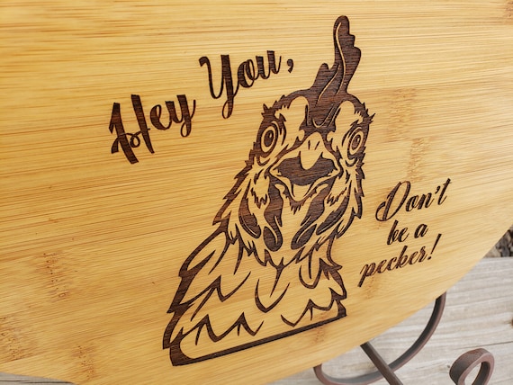 Personalized Chicken Cutting Board | Bamboo