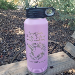 Sometimes I Just Look Up Smile And Say &quot;I Know That Was You.&quot;, Remember Loved One, Hummingbird, Engraved, OptionAddName 18 Colors & 8 Sizes!