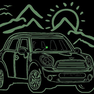 Mini, Driver, Cooper (2 Door), Nobody&#39;s Perfect,  New Car, Two Full Sides Laser Engraved, Personalize With Name Included, 18 Colors-8 Sizes