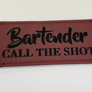 Leatherette Bar Keys, Bartender, Bottle Opener, Cocktails, Bar, Can Be Personalized! 9 Colors Available, Personalization Included In Price!