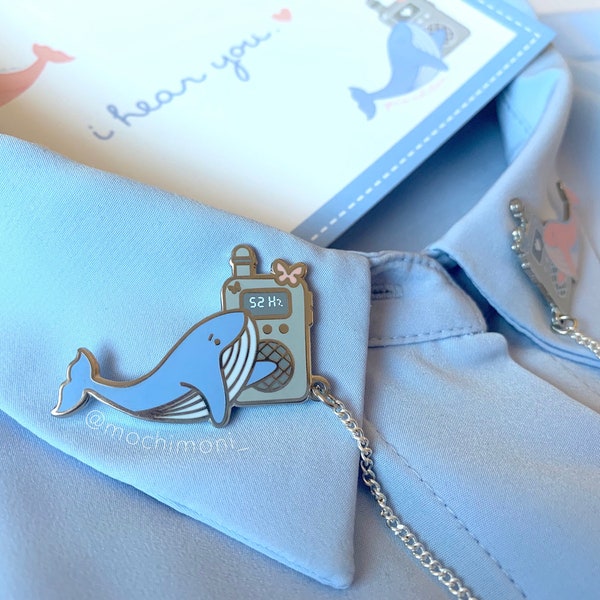 BTS “I Hear You” Whalien 52 Hard Enamel Pin Collar Set | BTS 방탄소년단 Metal Badge