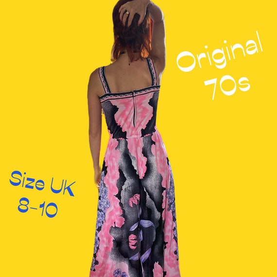 Original 70’s pink maxi dress - image 2