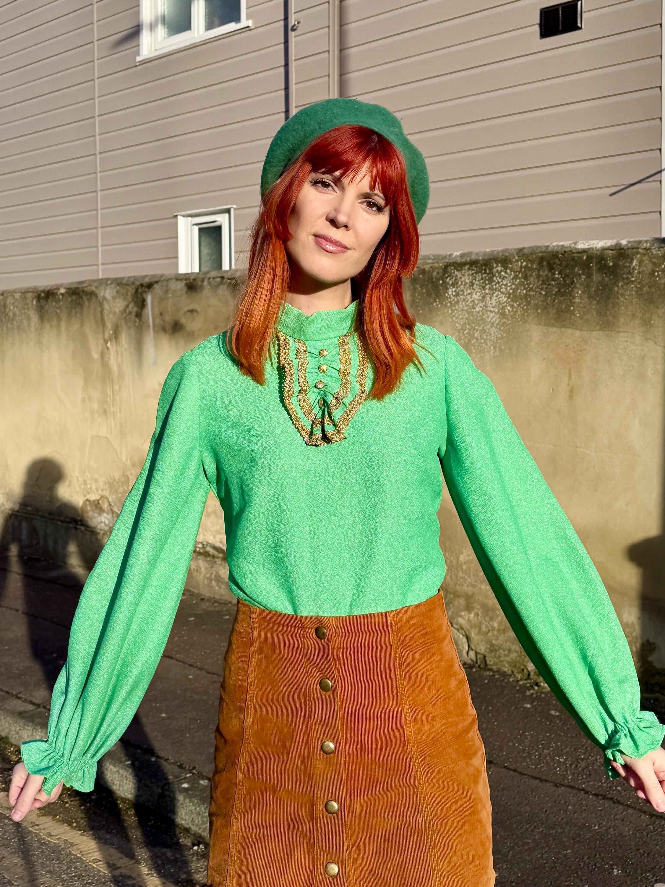 60s Ruffled Shirt - Etsy Canada