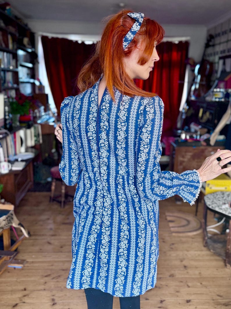Sixties Dolly Rocker Original 1960s Dollyrocker Floral Mini Dress With Matching Head Scarf ...