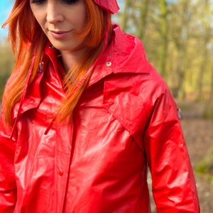 Original 1960s Red Raincoat With Matching Hat - Etsy UK