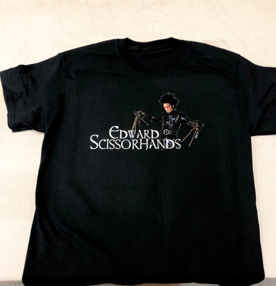 Edward Scissorhands T-shirt, Black Cotton Tee - Etsy