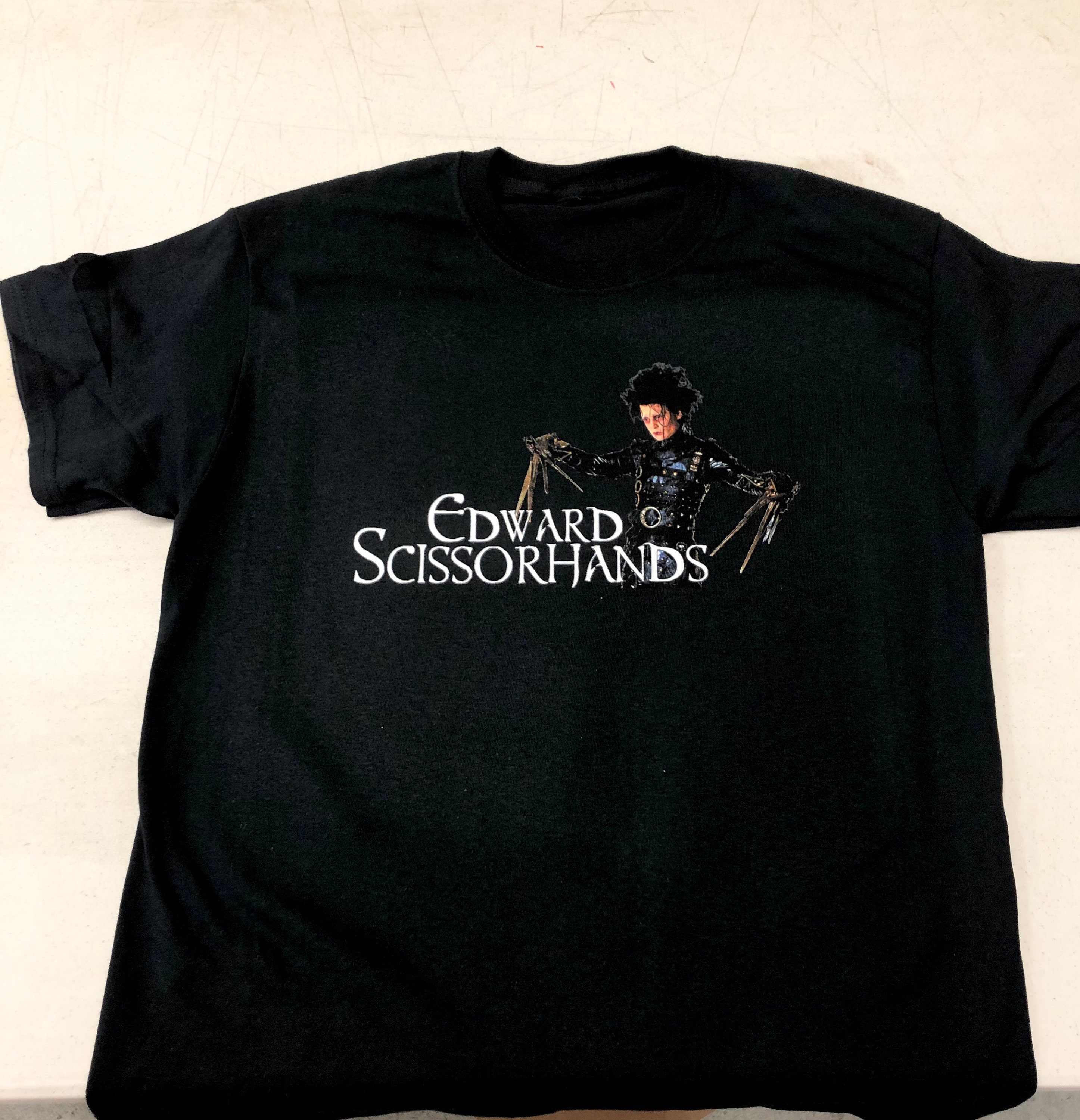 Edward Scissorhands T-shirt, Black Cotton Tee - Etsy