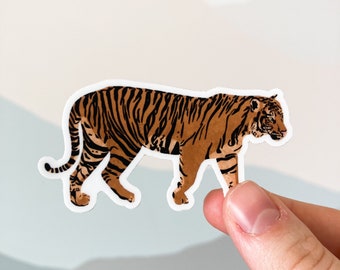 Tiger, Tiger sticker, animal sticker, 3" sticker, laptop sticker, vinyl sticker, water bottle sticker, digital art sticker, popular sticker