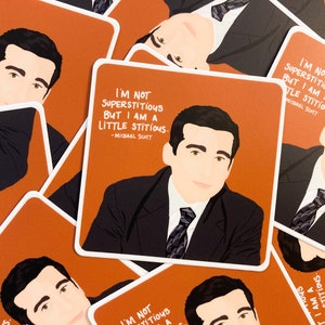 Michael Scott, Michael Scott Sticker, The Office Sticker, Vinyl Sticker, Quote Sticker, Funny Quote, Square Sticker, Laptop Sticker