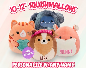 Personalized Squishmallows 10-12in Custom Name Plush, Birthday Gift, Anniversary, Graduation, Valentine's, Corporate Gift, Easter Plush