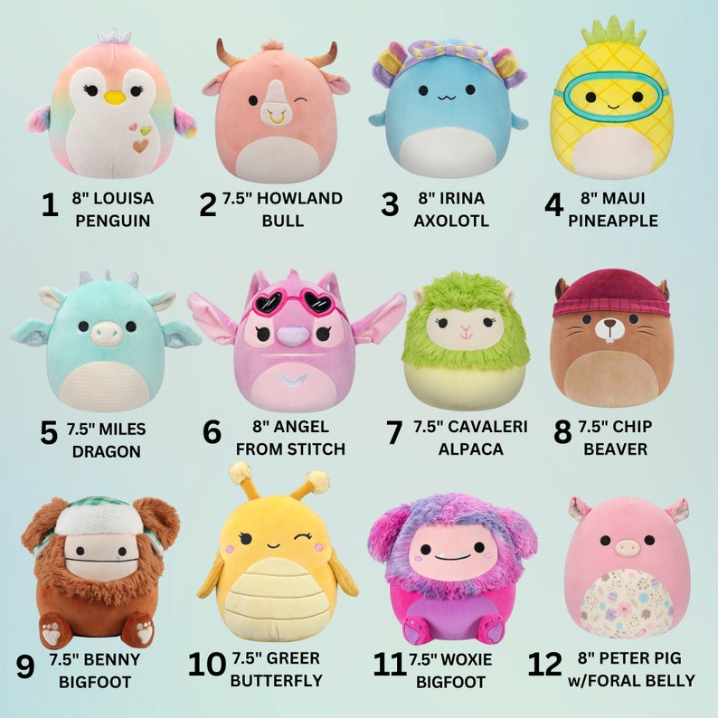 Squishmallows personnalisés pour la promotion 2024, peluche avec prénom personnalisé avec l'année, cadeau de remise des diplômes pour elle, pour lui, pour l'université, le lycée image 3