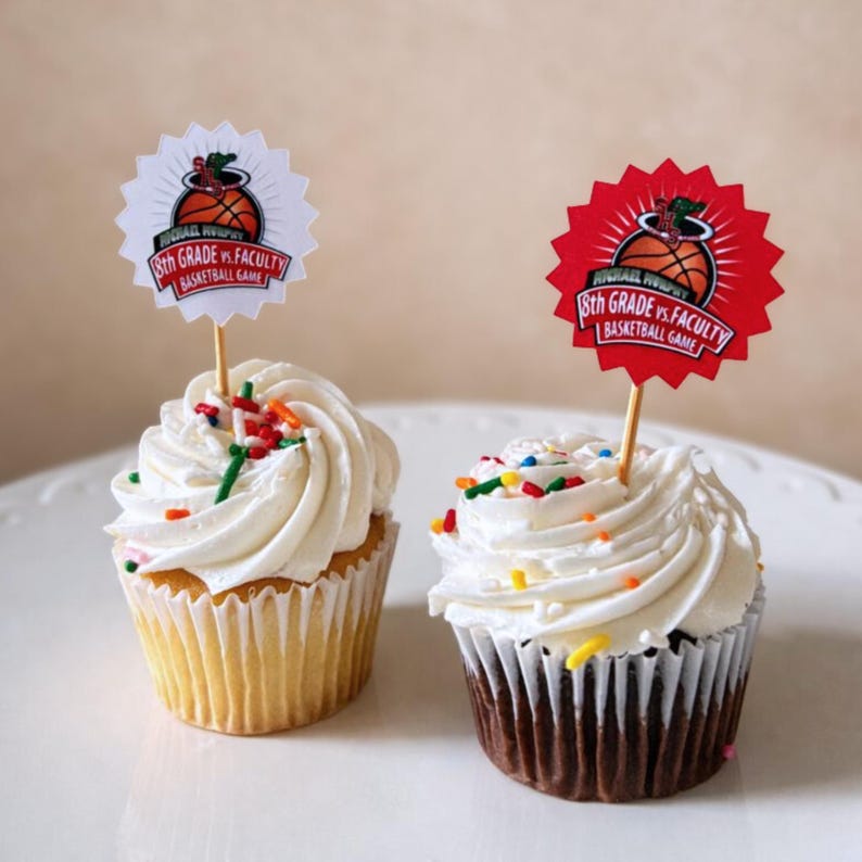 Custom Logo & Graphic Cupcake Toppers – Branded Decor for Corporate Events, School Functions and Celebrations image 11